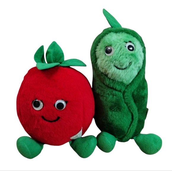 Vintage 1982 Trudy Del Monte Yumkin Country Tomato Sweetie Pea Plush Stuffed Toy - Picture 1 of 16